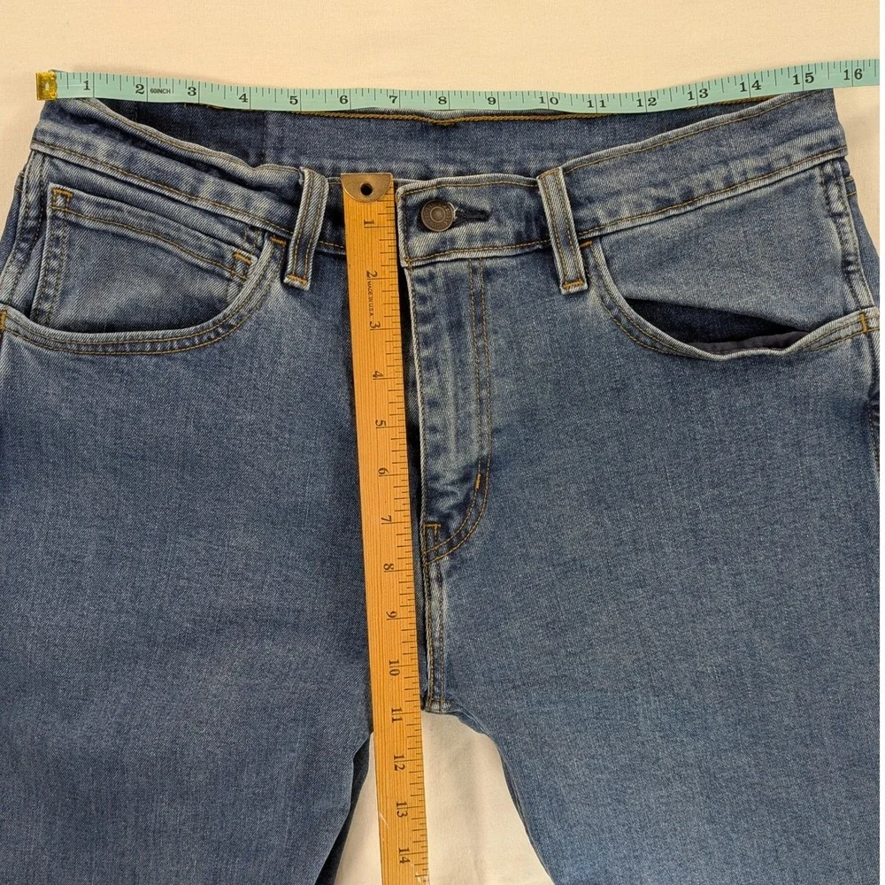 Levis Jeans Mens Workwear Fit Med Blue‎ Wash 32 34 Durable Cotton Blend Straight